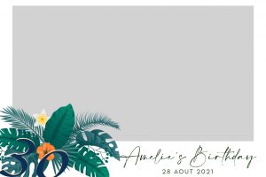 Cadre photobooth tropical